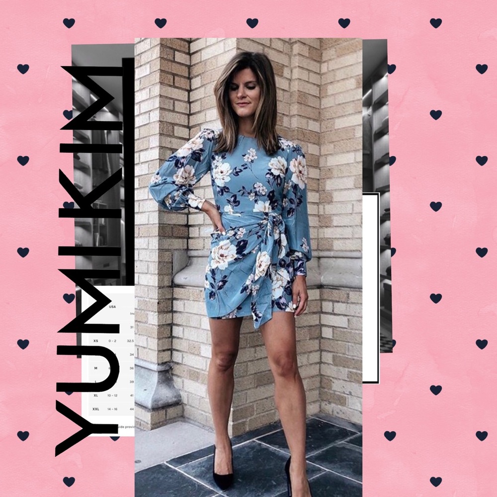 Yum Kim NWT Wonderland Floral Dress Long-Sleeve M